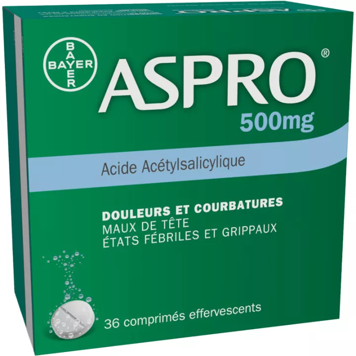 Aspro 500 mg aspirine antalgique