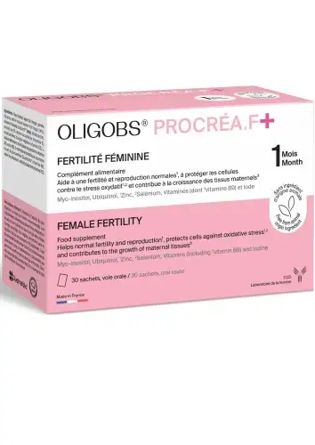 Oligobs Procréa.F+ - Fertilité Féminine - 30 sachets