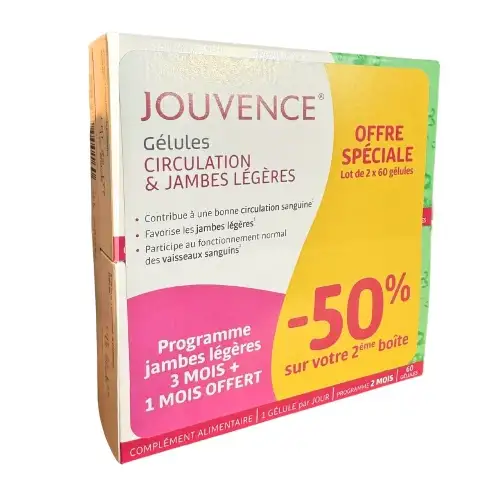 JOUVENCE DE L'ABBE SOURY Circulation & Jambes Légères (2x60 gélules)