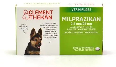 CLEMENT THEKAN Milprazikan 2.5 mg/25 mg Vermifuge CHIOTS et Petits Chiens