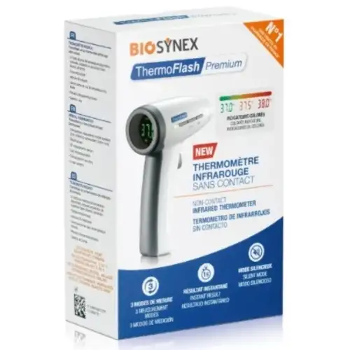 Thermomètre Infrarouge Sans Contact - Biosynex ThermoFlash Premium