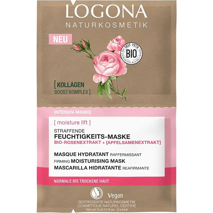 Logona Soins anti-âgeExtrait de rose bio & extrait de graines de pomme