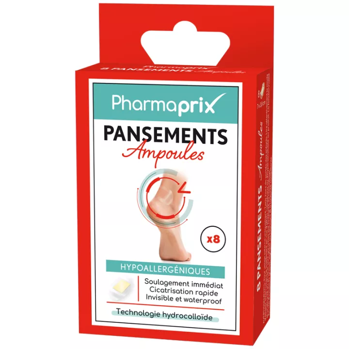 Pharmaprix Pansements Ampoules Hypoallergéniques x 8