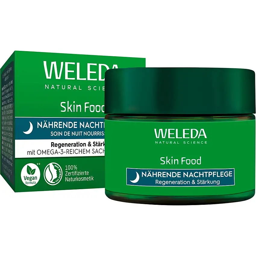 WELEDA Night Carerenforce la barrière cutanée & régénère la peau sèche du visage