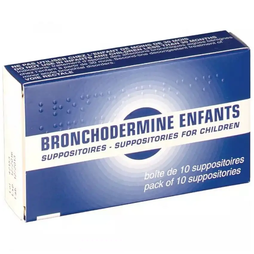 Bronchodermine Enfants 10 suppositoires