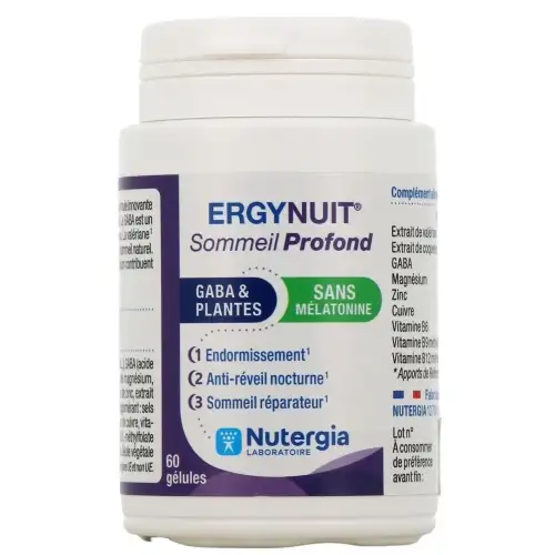 NUTERGIA  - ERGYNUIT Sommeil Profond - 60 gélules