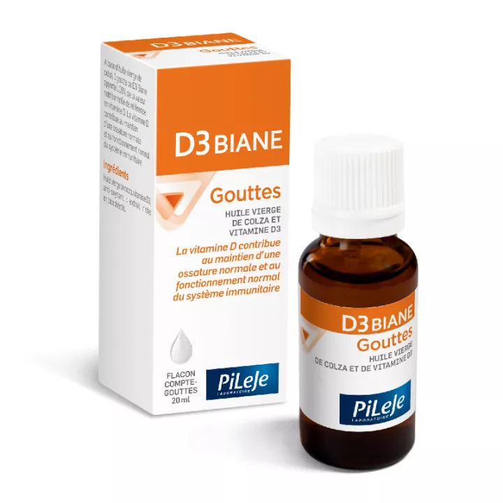 Pileje D3 biane Vitamine D gouttes 20 ml