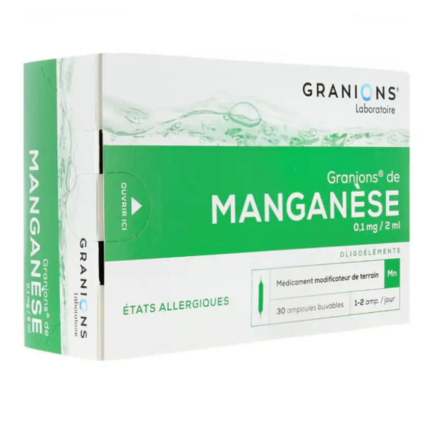 Granions manganese 30 ampoules