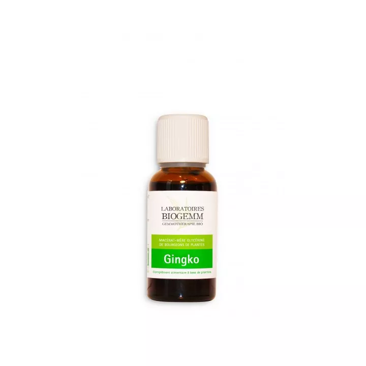 Biogemm Ginkgo Biloba Bourgeon Macérât bio 30 ml