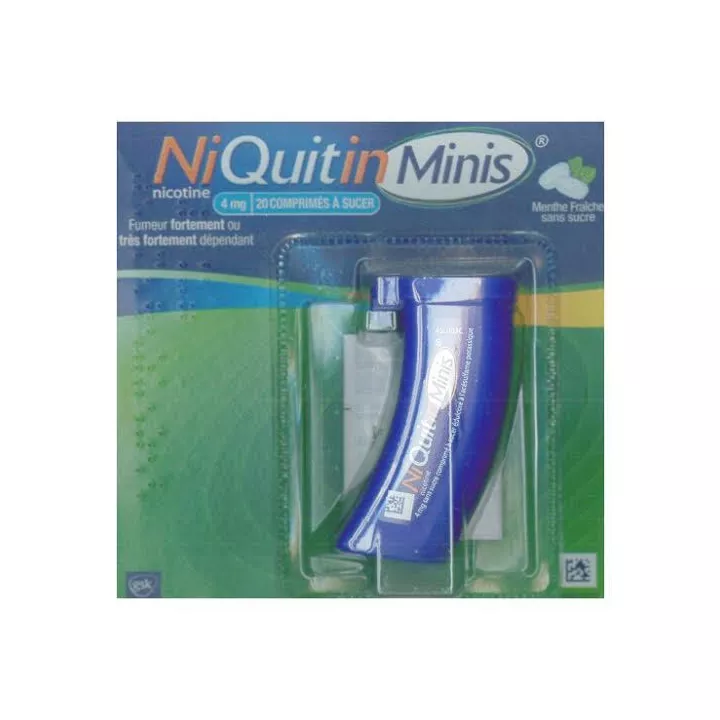 Niquitin Minis 4MG Menthe 20 Comprimés sevrage du tabac*