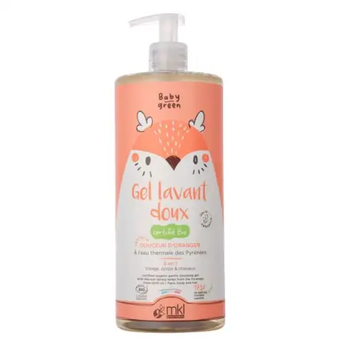 MKL Baby Green - Gel Lavant Doux Bio Douceur d'Oranger - 1L