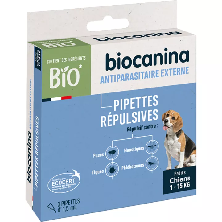 Biocanina Pipettes Répulsives Chien Bio X3