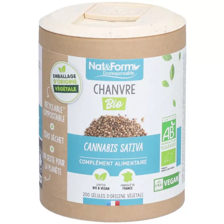 Nat & Form Chanvre Bio Gélules Végétale