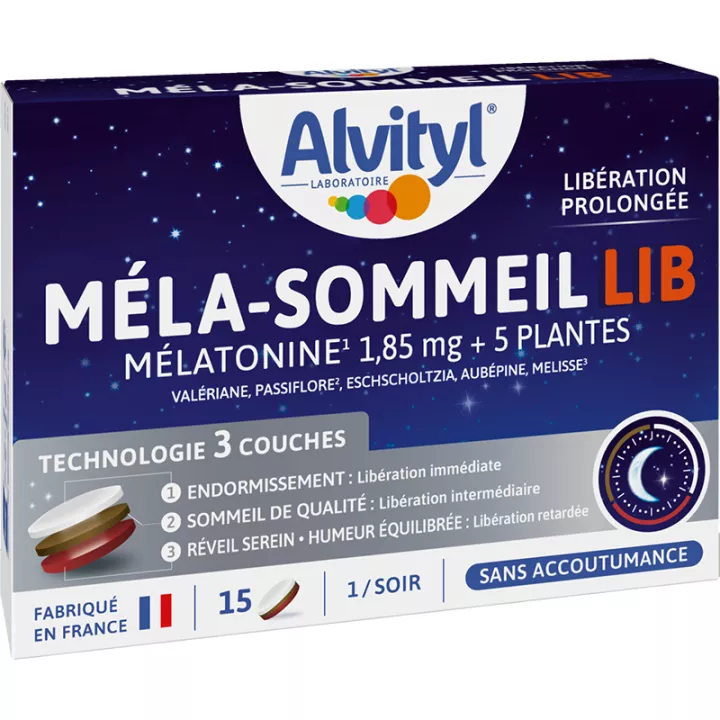 Alvityl Méla-Sommeil Lib 15 comprimés