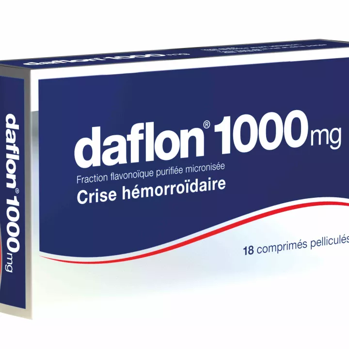 Daflon 1000mg crise hémorroïdaire 18 comprimés
