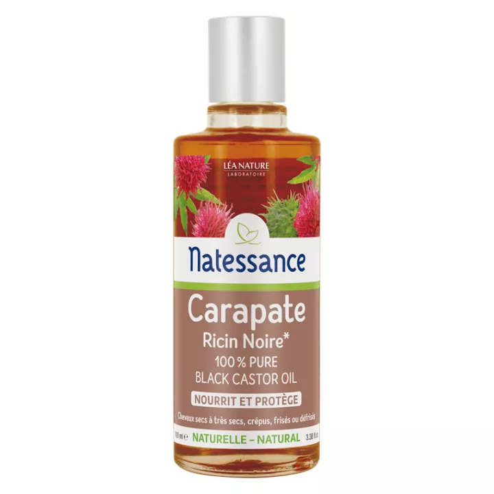 Natessance Huile de Carapate Ricin Noir Nourrit et Protège 100 ml