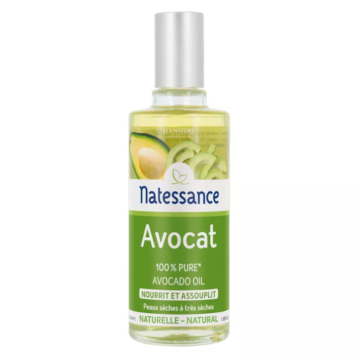 Natessance Huile d'Avocat Nourrit et Assouplit 50 ml*