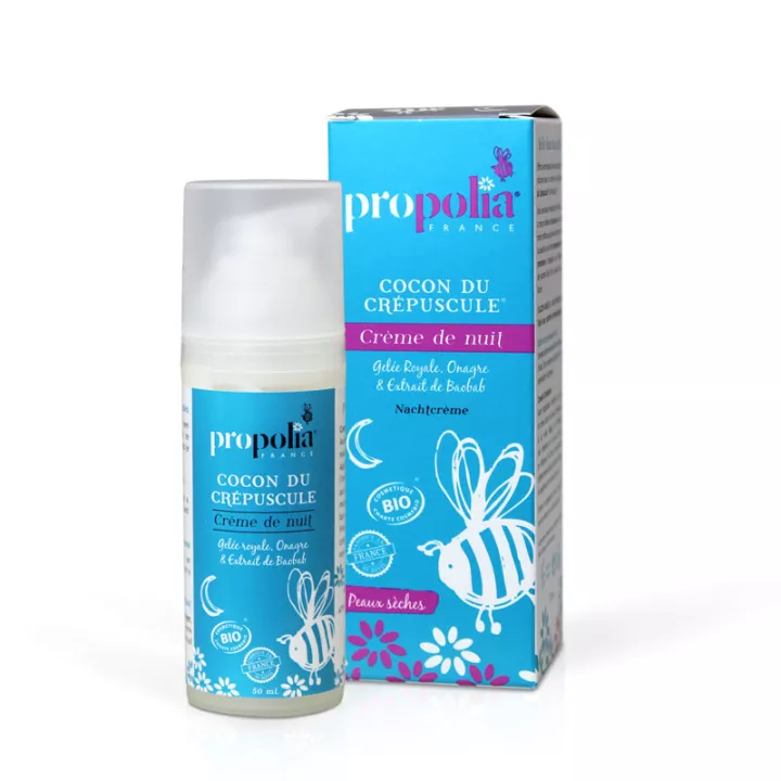 Propolia Crème de Nuit Peaux Sèches Bio 50 ml