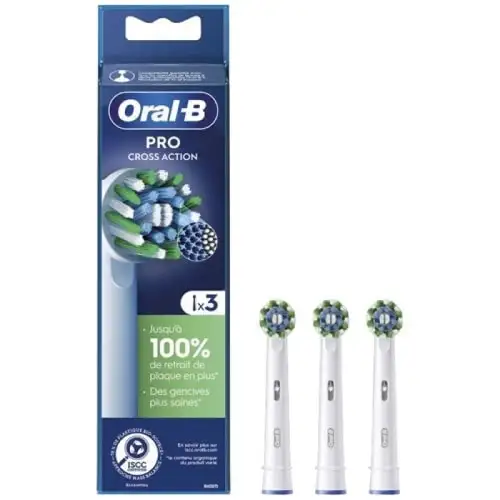 ORAL B Pro - Cross Action Pack de Brossette - 3Brossettes