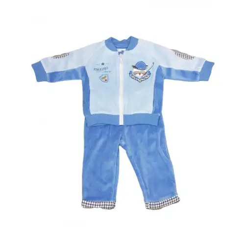 Ensemble 2pcs chenille bébé garçon Ellepi bleu ciel 9 m