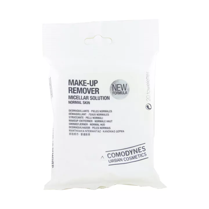 Comodynes Make-Up Remover Lingettes Démaquillantes Peaux Normales x20