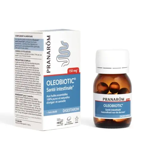 PRANAROM - Oléobiotic Santé Intestinal - 15 Capsules