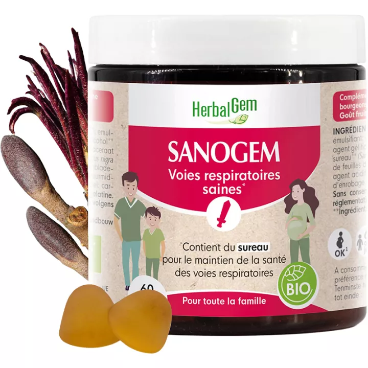 Herbalgem Sanogem Voies Respiratoires Saines 60 Gummies Bio