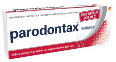 PARODONTAX BLANCHEUR Dentifrice (LOT de 2 x 75 ml)