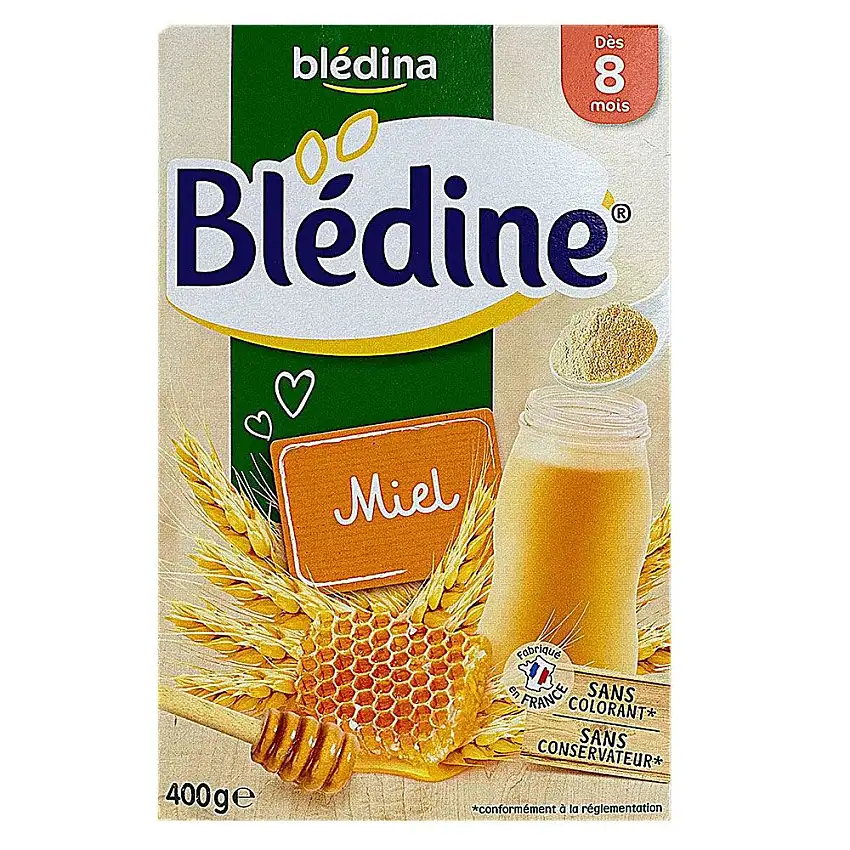 Blédina Blédine Miel - 400 g - Dès 8 Mois Céréales Douces et Gourmandes pour Bébé