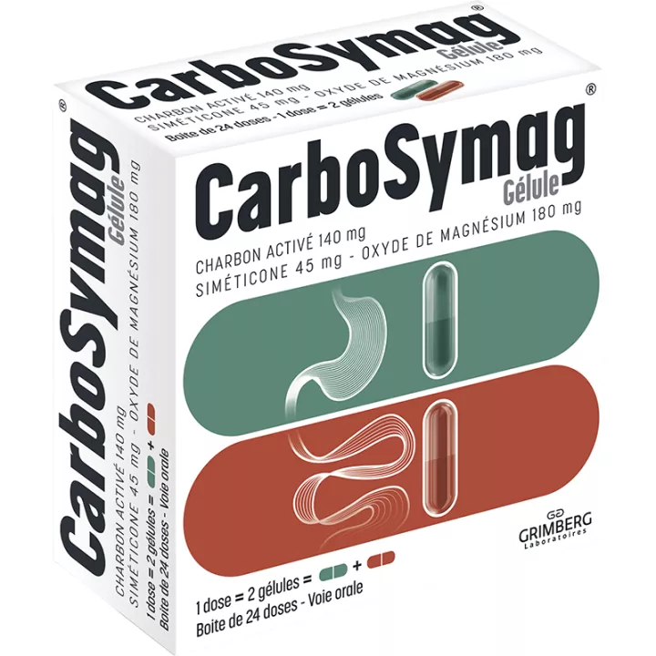 Carbosymag Gélules Doses Jumelées