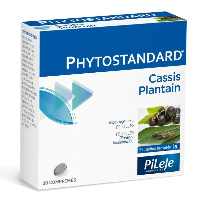 Pileje Phytostandard Cassis Plantain - 30 comprimés - Soutien des voies respiratoires