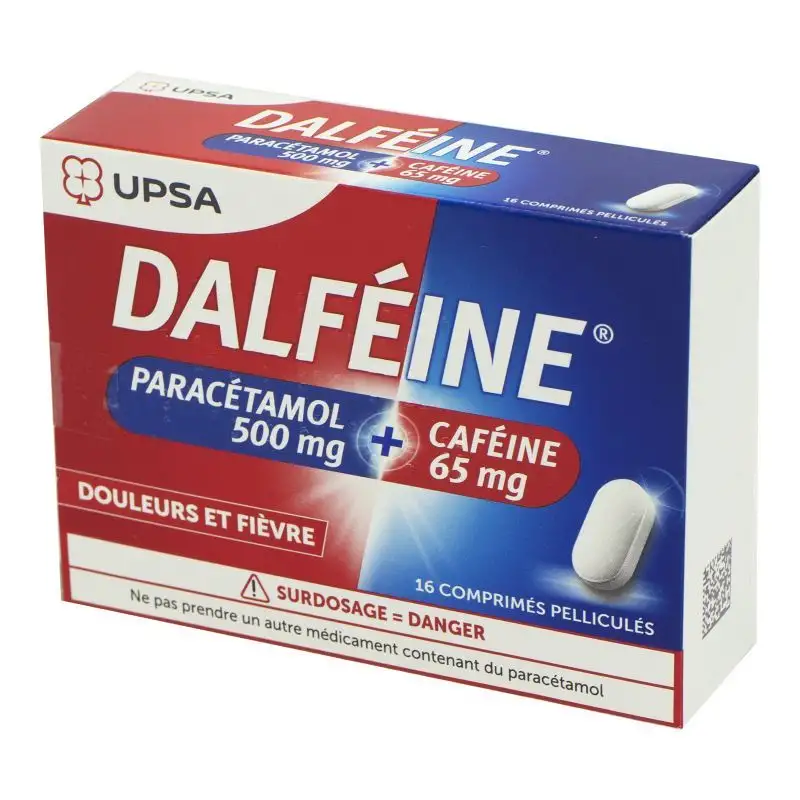 Dalféine Paracétamol 500mg Caféine 65mg - B/16