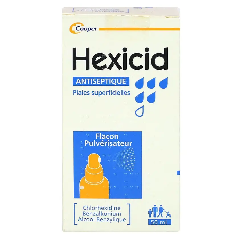 Hexicid Solution Flacon Pulvérisateur 50Ml