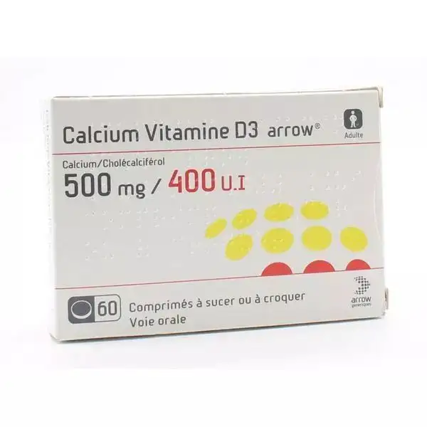 Calcium D3 500Mg/400Ui Arrow Cpr60