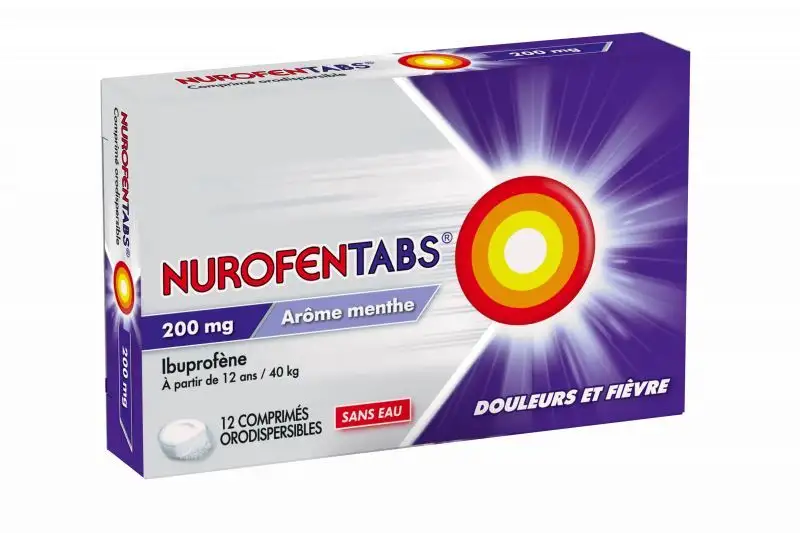Nurofentabs 200mg 12 comprimés sans eau