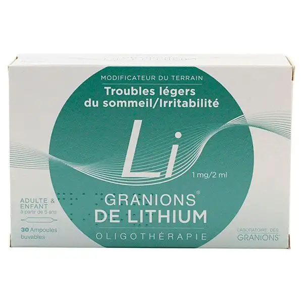 Granions Lithium Ampoules Buv 2ml x30