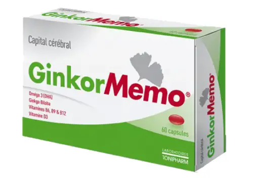 GINKOR MEMO Capital Cérébral 60 capsules