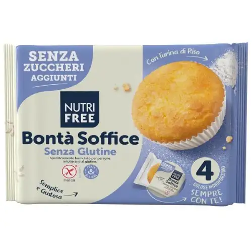 Bontà Soffice Senza Zuccheri Aggiunti NutriFree 4 Pezzi