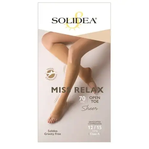 Gambaletto 70 P.Aperta Nero Tg.2M Miss Relax Solidea
