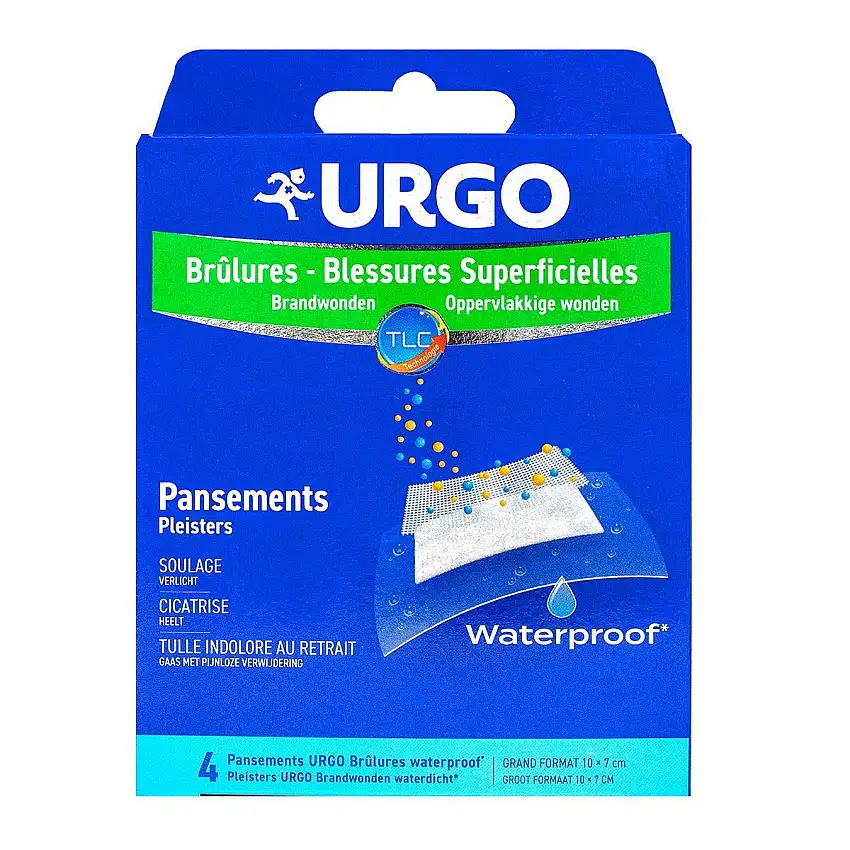 Urgo Brulure Waterproof Gm 4