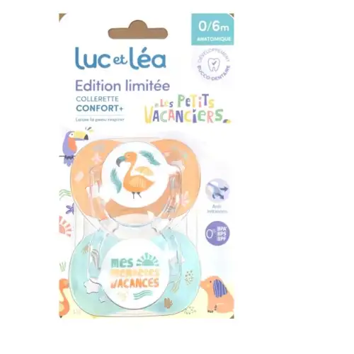 LUC ET LÉA Duo Sucette Anatomique Edition limitée 0-6 mois