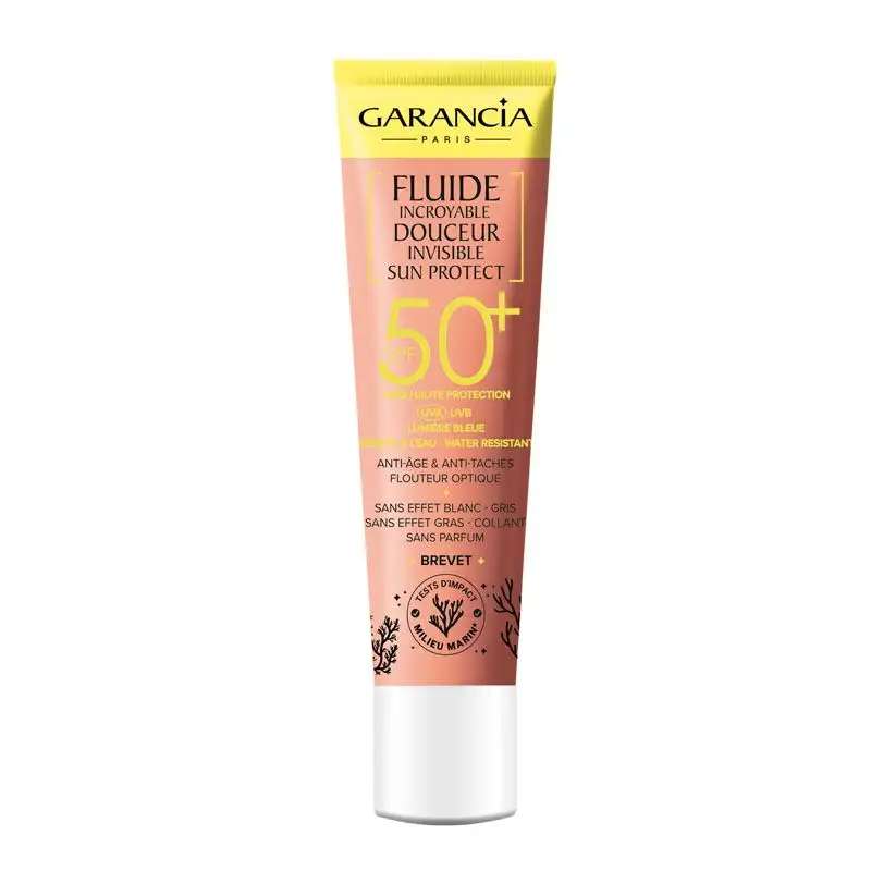 Garancia Sun Protect Fluide Incroyable Douceur Invisible SPF50+ - 40ml - Soin solaire anti-âge effet peau nue