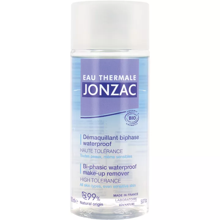 Jonzac Démaquillant Biphase Waterproof Haute Tolérance 150 ml