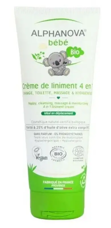 Crème de liniment bio – Soin bébé 4 en 1