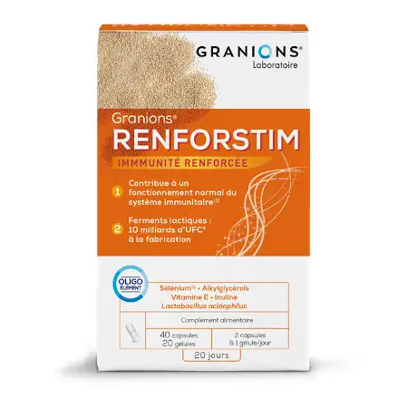 Granions sante renforstim comprime 40 + gelule 20