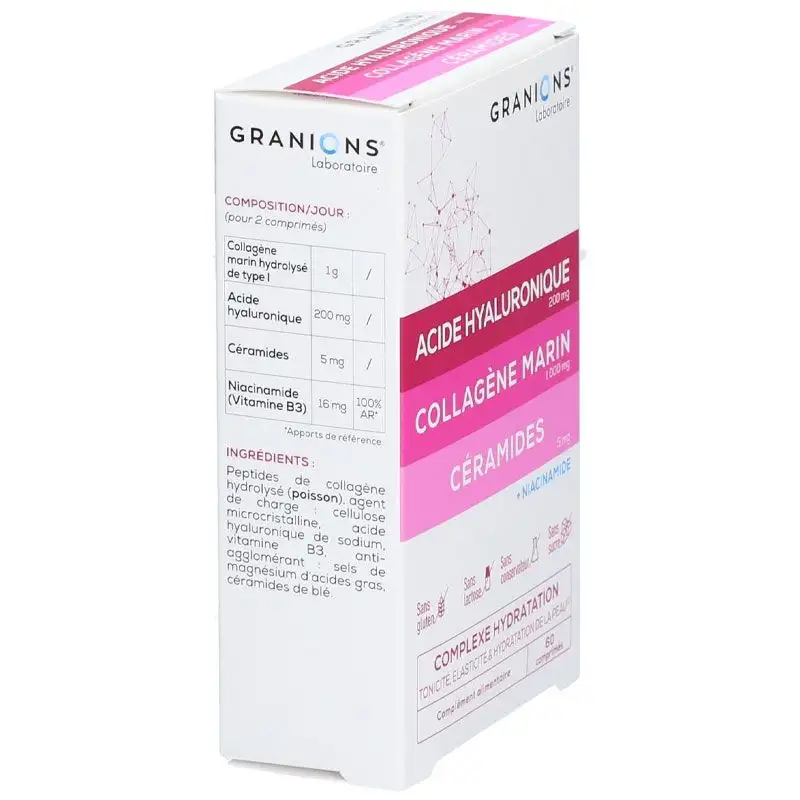 Granions Collagene - Complexe Hydratation Peau - 60 Comprimés
