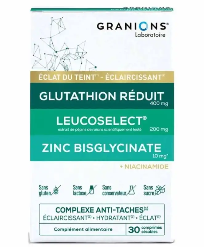Complexe Anti-Tâches Eclaircissant éclat et hydratant 30 comprimés