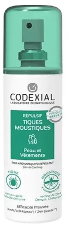 Codexial Répulsif Tiques Moustiques - 75ml