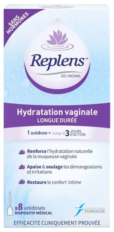 Replens Gel Vaginal 8 Applicateurs
