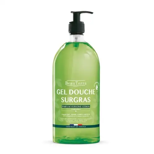 BEAUTERRA - Gel Douche Surgras Parfum Verveine Citron - 1L